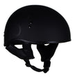 Hot Leathers HLT68 Type-1 Flat Black Flames Motorcycle DOT Approved Skull Cap Half Helmet