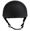 Hot Leathers HLT68 Flat Black The O.G. Flat Black Motorcycle DOT Skull Cap Half Helmet Biker