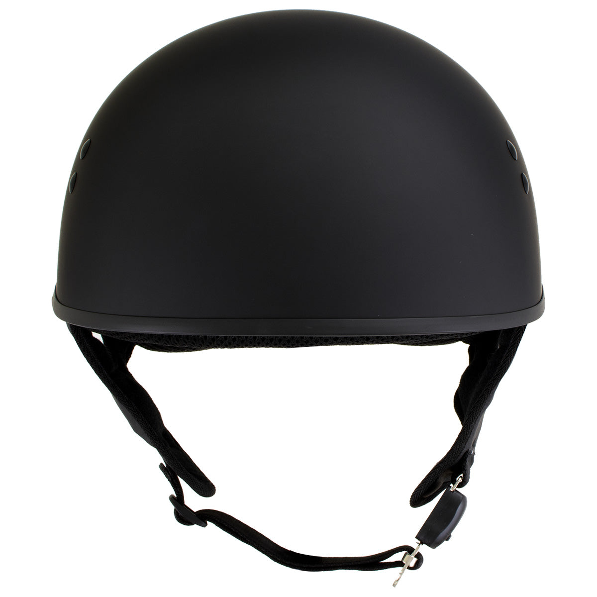 Hot Leathers Flat Matte Black Motorcycle Skull Cap Half Helmet DOT Approved HLD1001 Hot Leathers Flat Matte Black Motorcycle Skull Cap Half Helmet DOT Approved HLD1001