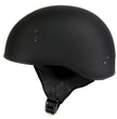 Hot Leathers HLT68-SP Flat Black The O.G. No Logo Motorcycle DOT Skull Cap Half Helmet Biker