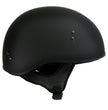 Hot Leathers HLT68 Flat Black The O.G. Flat Black Motorcycle DOT Skull Cap Half Helmet Biker