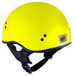 Milwaukee Helmets T68 The O.G. Hi-Vis Neon Yellow Motorcycle DOT Approved Skull Cap Half Helmet Biker
