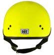 Milwaukee Helmets T68 The O.G. Hi-Vis Neon Yellow Motorcycle DOT Approved Skull Cap Half Helmet Biker