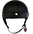 Hot Leathers HLT70 Stealth Flat Matte Black Motorcycle DOT Skull Cap Classic Half Helmet