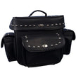 Hot Leathers TRB1005 Motorcycle PVC Waterproof Studded Travel Bag 13X13X7