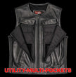 Milwaukee Motorcycle Clothing Co. Men's Quick-Draw Stylesh Premium Black Leather MC Biker Vest MMC30001