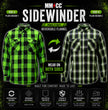 Milwaukee Motorcycle Clothing Co. Men's Reversible Plaid Flannel Shirt