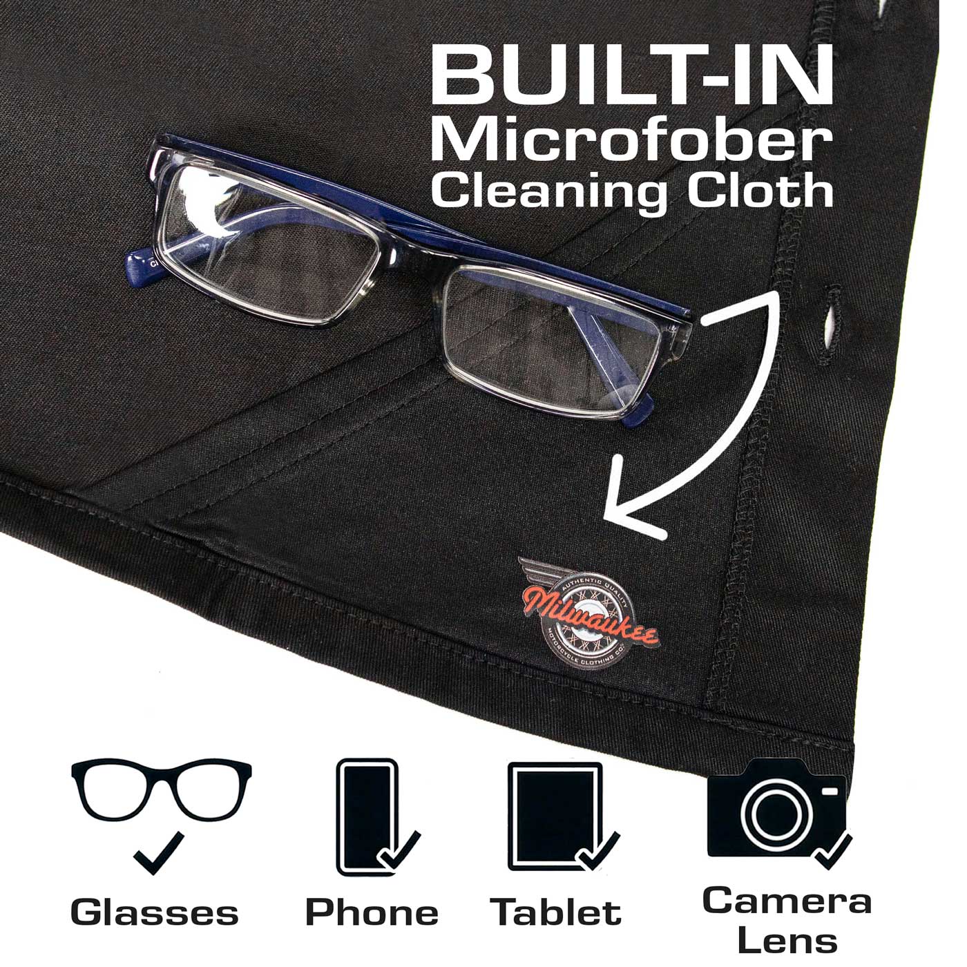 MMCC Men's Petrol Classic Mechanic Button Up Shirt - Dual Chest Pockets - Microfiber Panel - Rider Ready - MMC16007