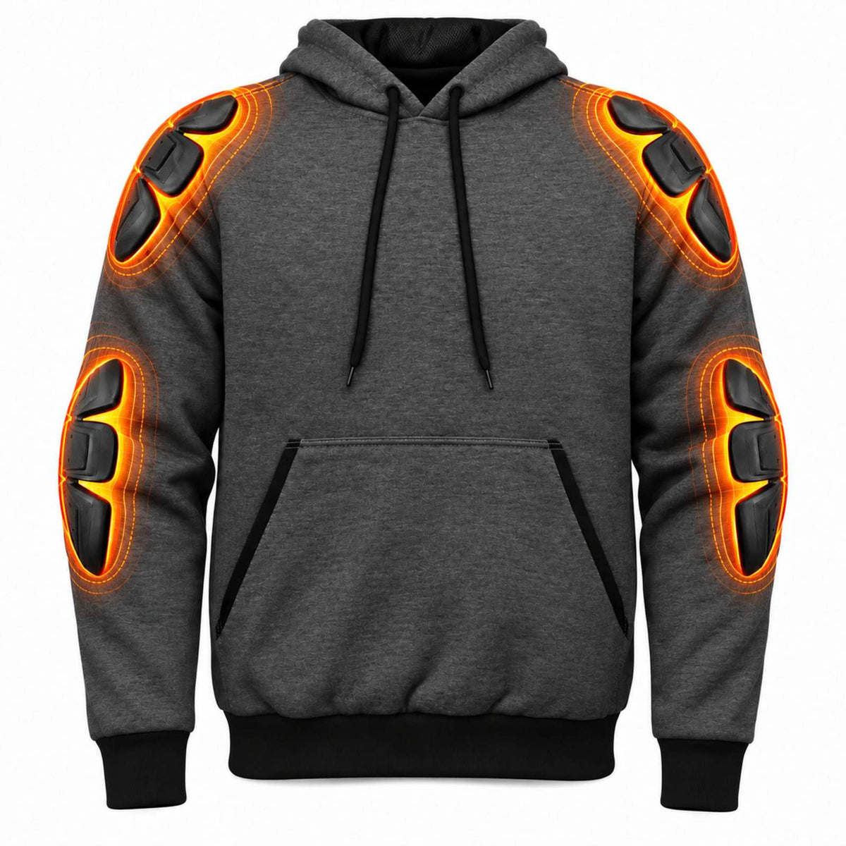 Milwaukee Leather Men's Streetguard Riding Hoodie - Aramid Reinforced with CE Shoulder and Elbow Armor