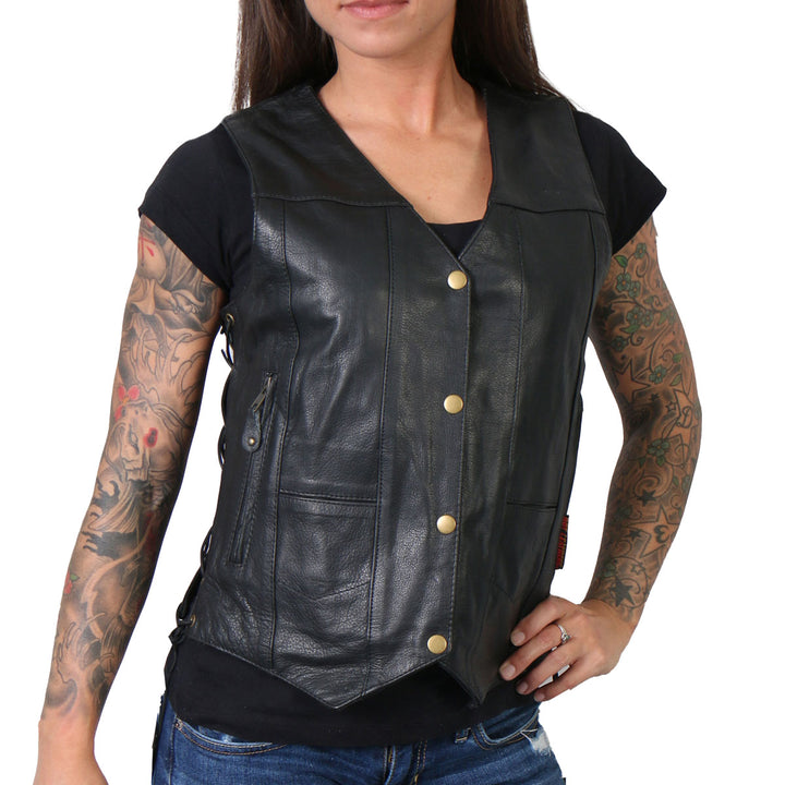 Hot Leathers VSL1008 Ladies Black &