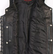 Hot Leathers VSL1010 Ladies Black Lambskin Side Lace Vest