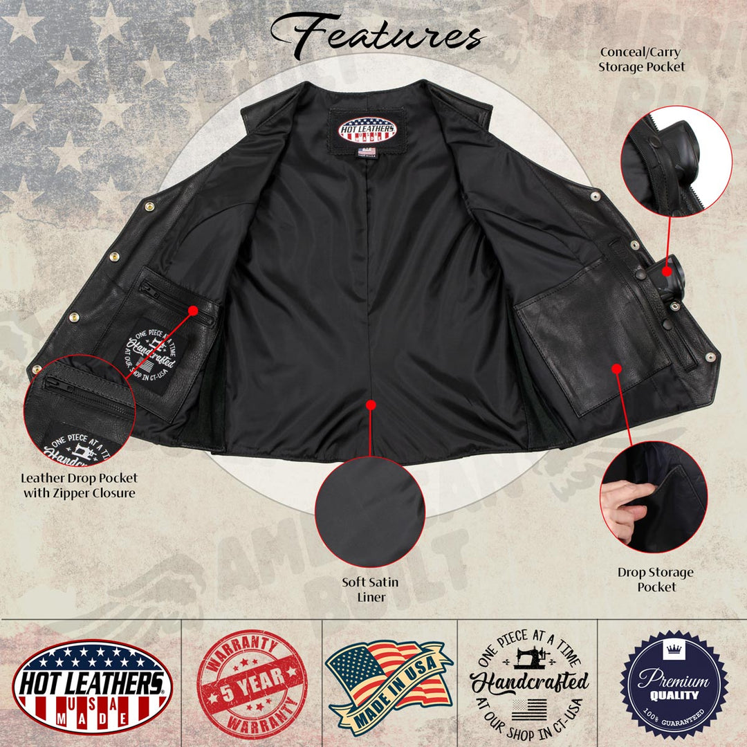 Hot Leathers VSL5001 USA Made Women&