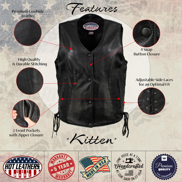 Hot Leathers VSL5002 USA Made Women&