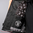 Hot Leathers VSM1049 Men's Black 'Paisley' Conceal and Carry Motorcycle Club Style Leather Vest