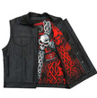 Hot Leathers VSM1051 Men's Black 'Celtic Cross' Conceal and Carry Leather Vest
