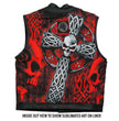 Hot Leathers VSM1051 Men's Black 'Celtic Cross' Conceal and Carry Leather Vest