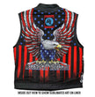 Hot Leathers VSM1052 Men's Black 'Patriotic' Conceal and Carry Leather Vest