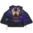 Hot Leathers VSM1062 Men's Black 'Lone Wolf' Conceal and Carry Side Lace Leather Vest
