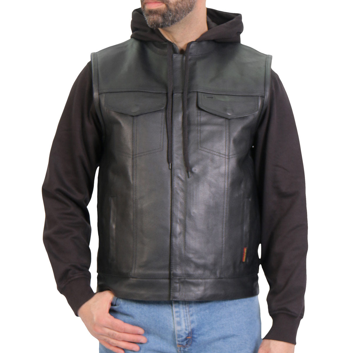 Hot Leathers VSM1202 Men's Black '2-in-1' Conceal and Carry