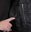 Hot Leathers VSM2002 Men's Black 'Back Off Finger' Conceal and Carry Leather Vest