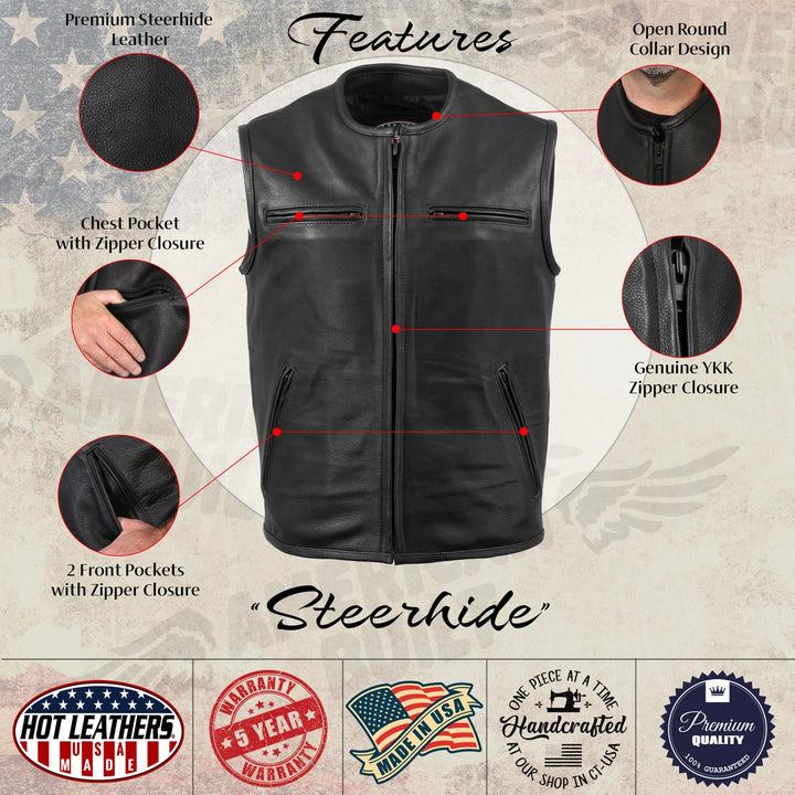 Hot Leathers VSM5001 USA Made Men&