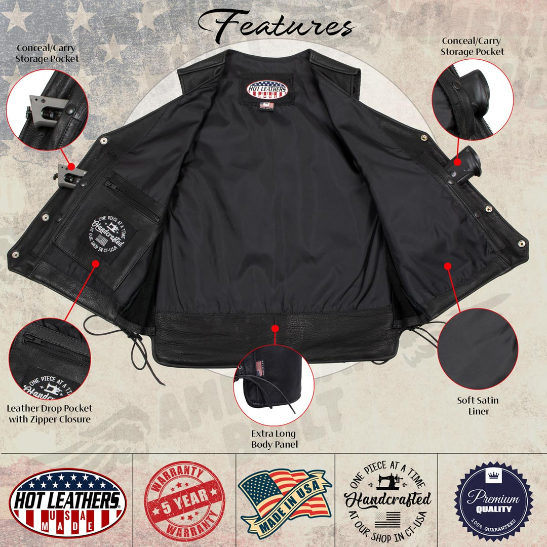 Hot Leathers VSM5003 USA Made Men&