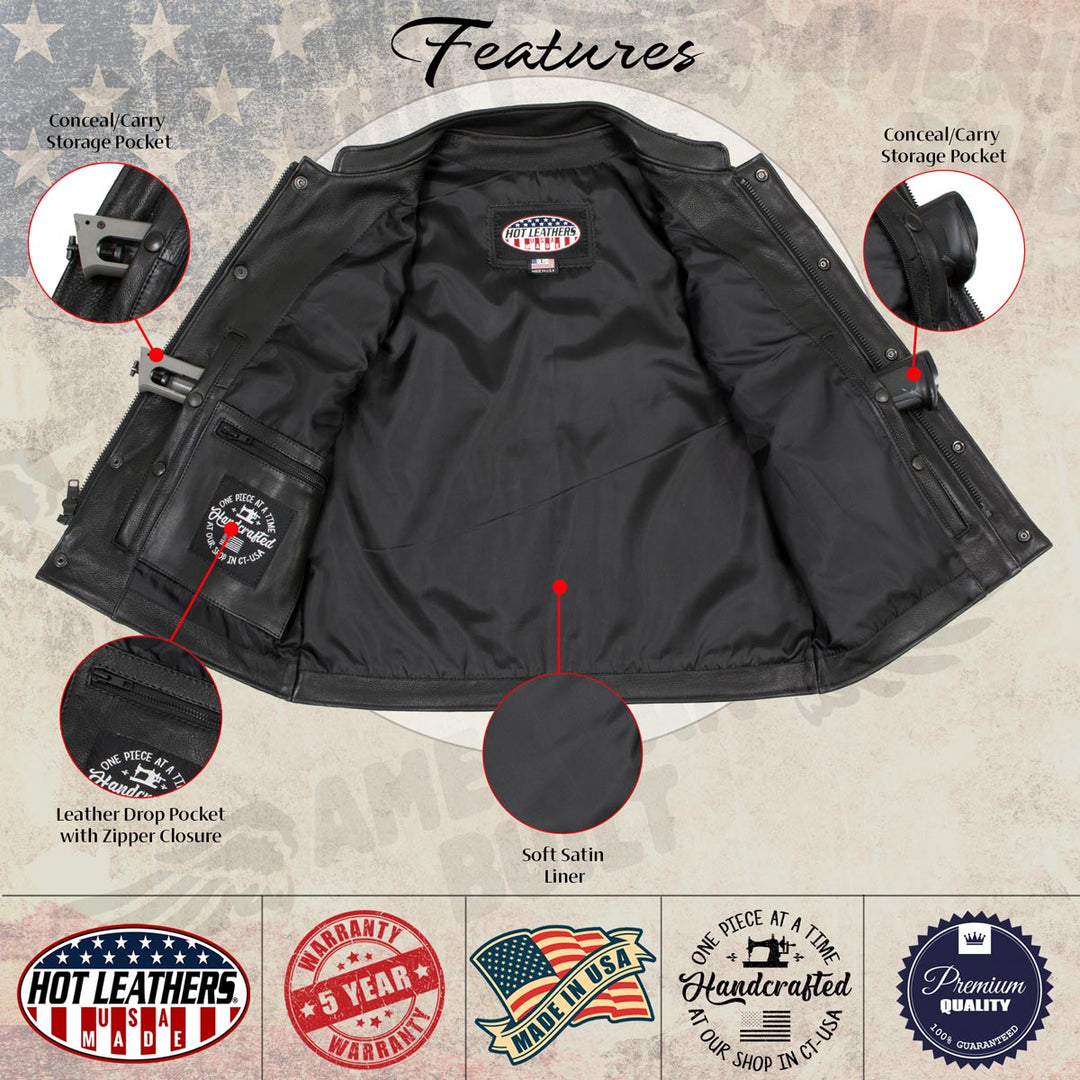 Hot Leathers VSM5004 USA Made Men&