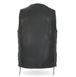 Hot Leathers VSM5005 Men's USA Made Buffalo Nickel Snap Premium Leather Vest