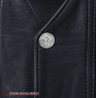 Hot Leathers VSM5005 Men's USA Made Buffalo Nickel Snap Premium Leather Vest