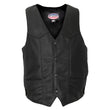 Hot Leathers VSM5006 USA Made Men's Black Classic Premium Leather Vest