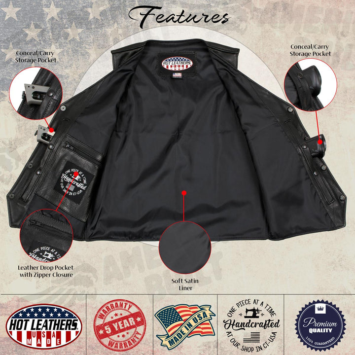 Hot Leathers VSM5006 USA Made Men&