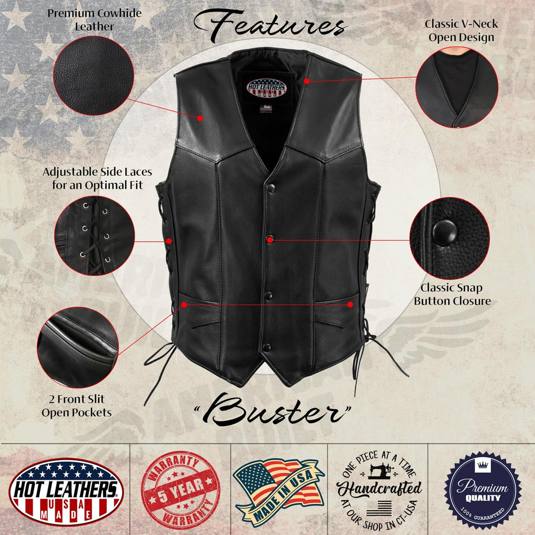 Hot Leathers VSM5008 USA Made Men&