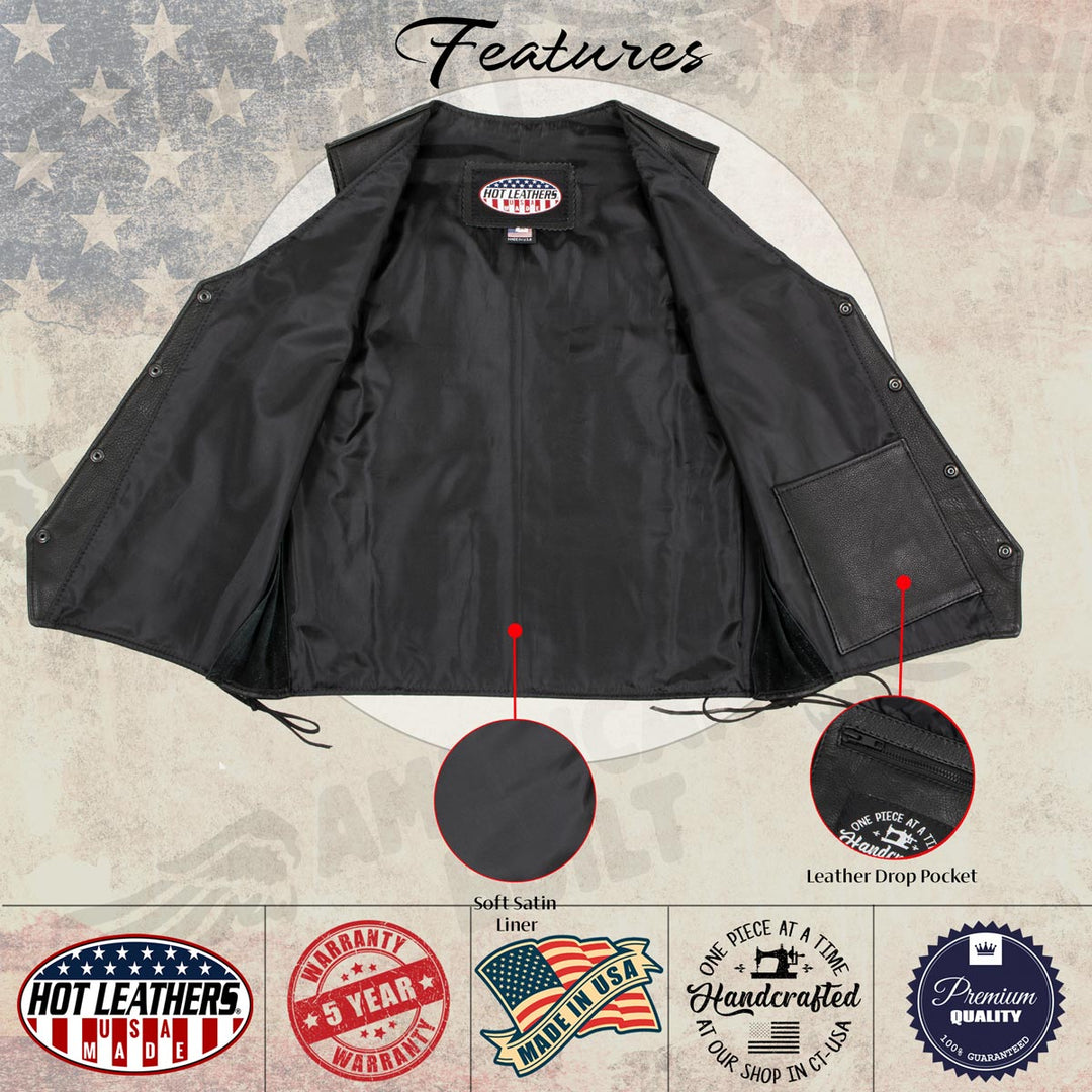 Hot Leathers VSM5008 USA Made Men&