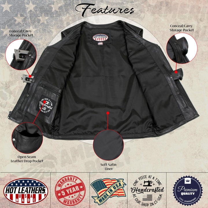 Hot Leathers VSM5009 USA Made Men&