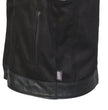 Hot Leathers VSM5101 Men's USA Made Denim and Leather Biker Rider Vest with Red Lining