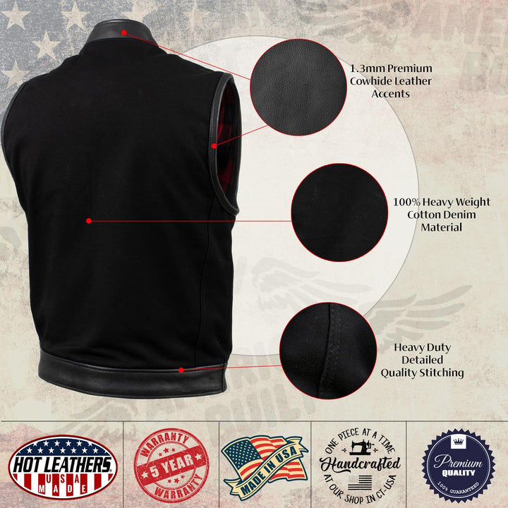Hot Leathers VSM5101 USA Made Men&