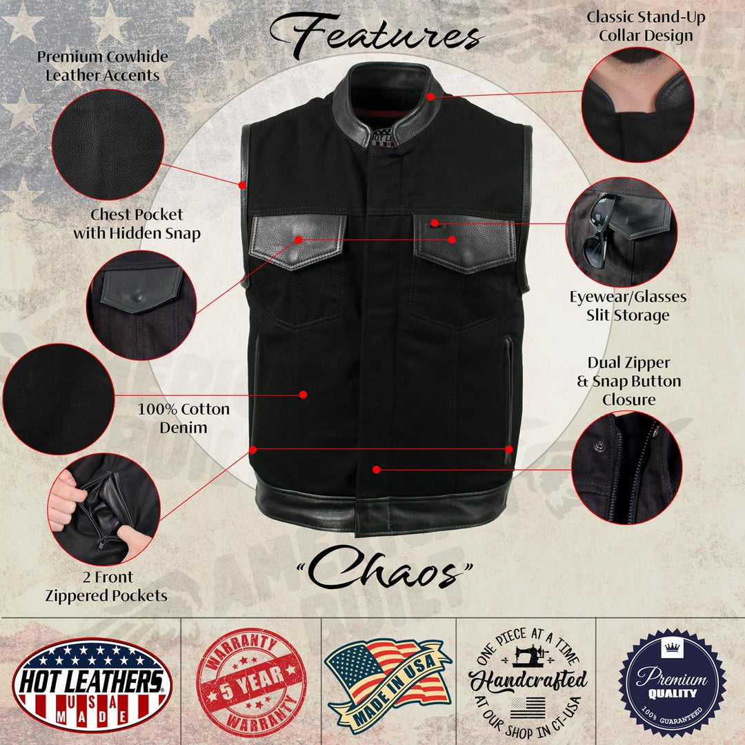 Hot Leathers VSM5101 USA Made Men&