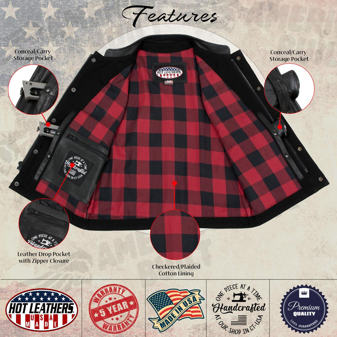 Hot Leathers VSM5101 USA Made Men&