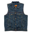Hot Leathers VSM6001 Men's Blue Denim Vest