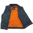 Hot Leathers VSM6001 Men's Blue Denim Vest