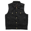 Hot Leathers VSM6002 Men's Black Denim Vest