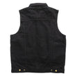 Hot Leathers VSM6002 Men's Black Denim Vest