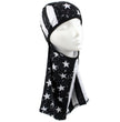 Zan Headgear WB4L091 Convertible Balaclava, SportFlex™ Series Black & White Flag