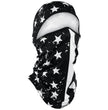 Zan Headgear WB4L091 Convertible Balaclava, SportFlex™ Series Black & White Flag