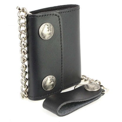 Hot Leathers Buffalo Nickel Bi-Fold Wallet WLA1001