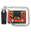 Hot Leathers Flame Wallet Tri-Fold Wallet WLB1003