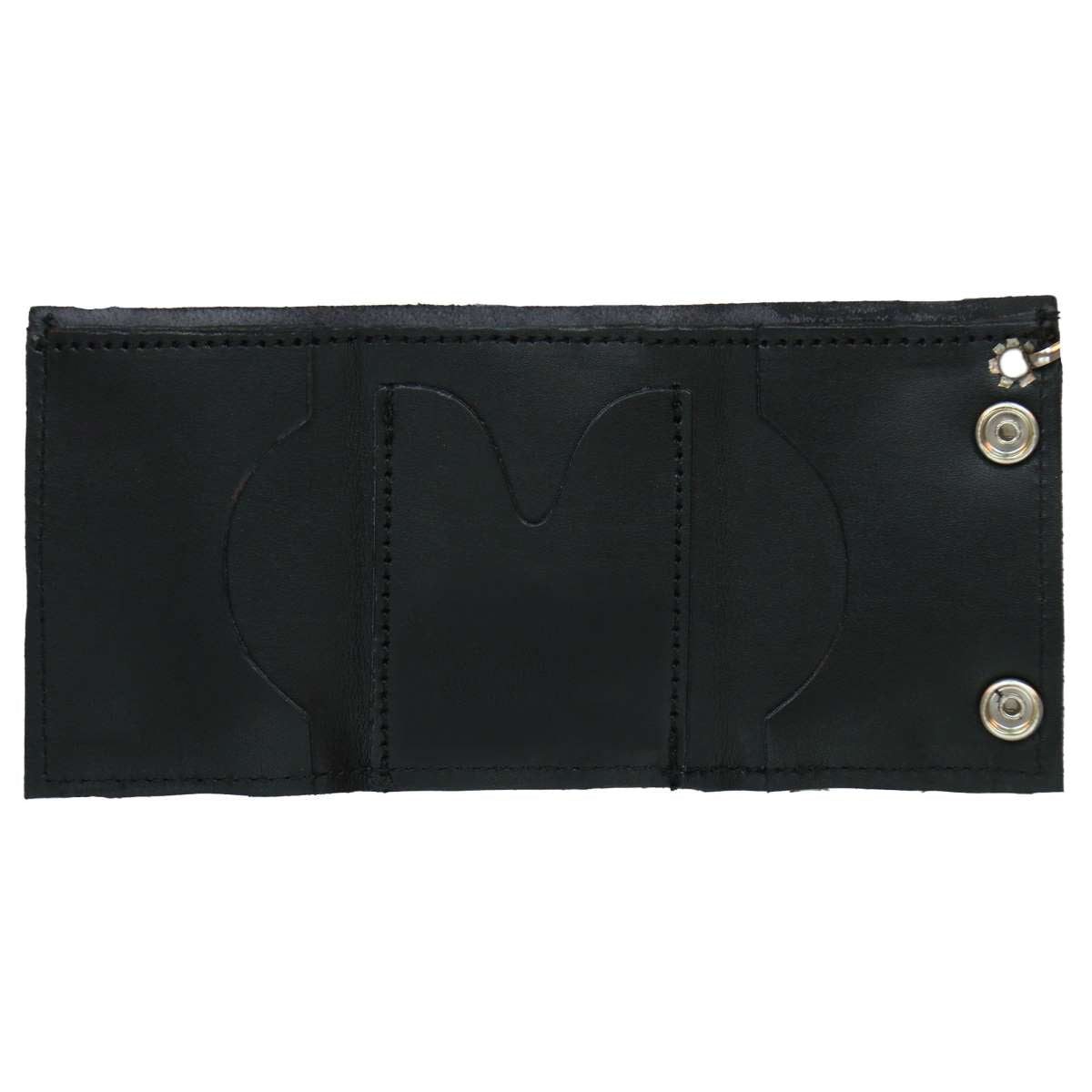 Hot Leathers Flame Wallet Tri-Fold Wallet WLB1003