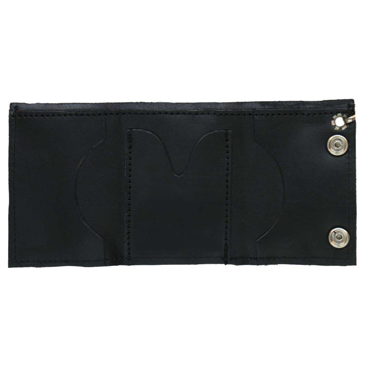 Hot Leathers Flame Wallet Tri-Fold Wallet WLB1003