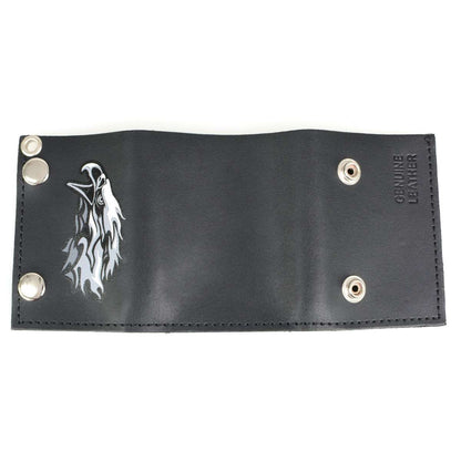 Hot Leathers Tribal Eagle Tri-fold Wallet WLB1020