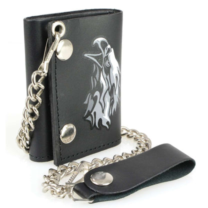 Hot Leathers Tribal Eagle Tri-fold Wallet WLB1020